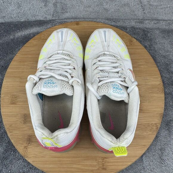 Nike Air VaporMax 360 Shoes Womens Size 6 White Pink Volt Running CQ4538-001 - Picture 5 of 9